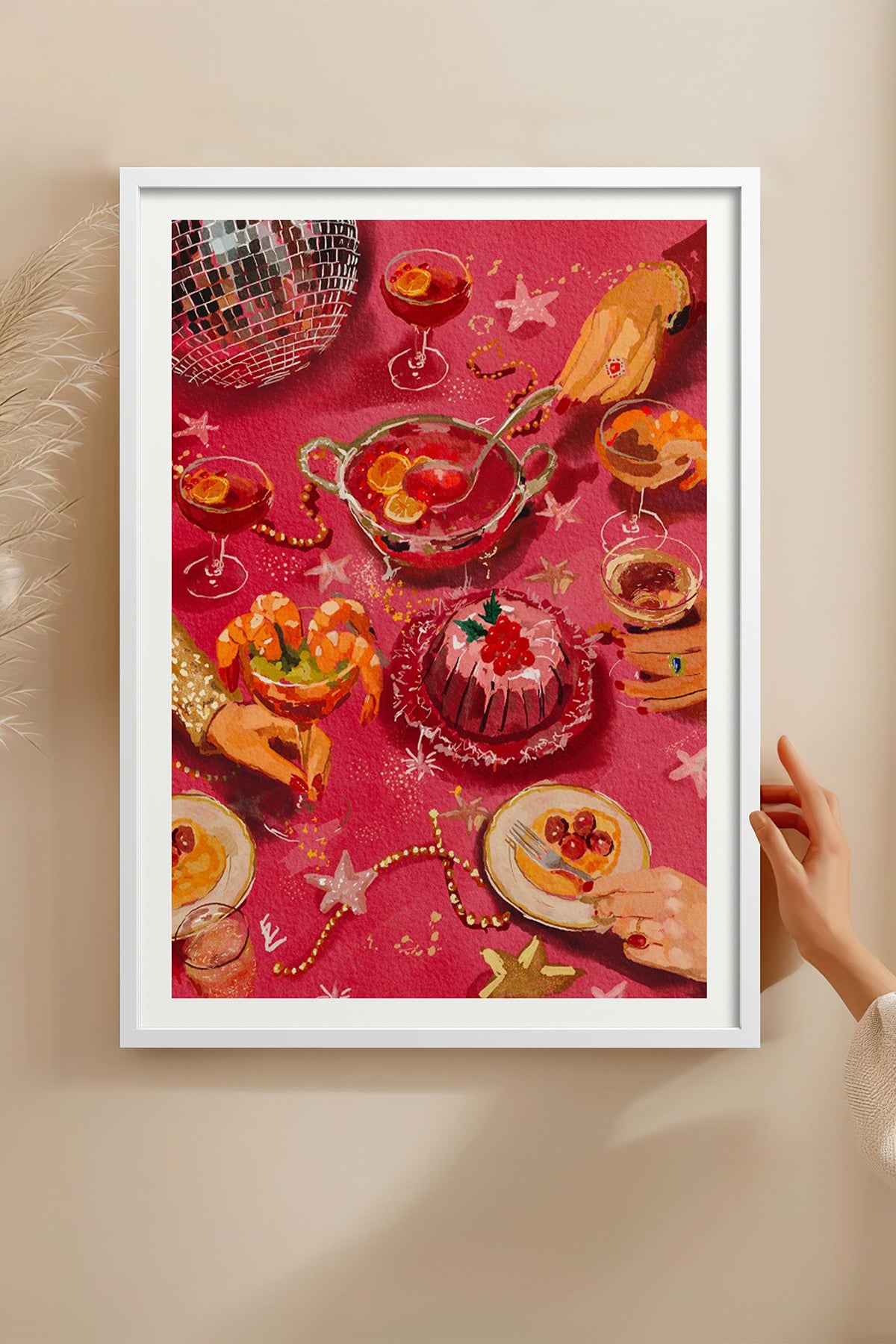 HOMEPACK Ahşap Çerçeveli Tablo Çerçeveli Poster Sanatsal Modern Duvar Dekoru BEK-8099