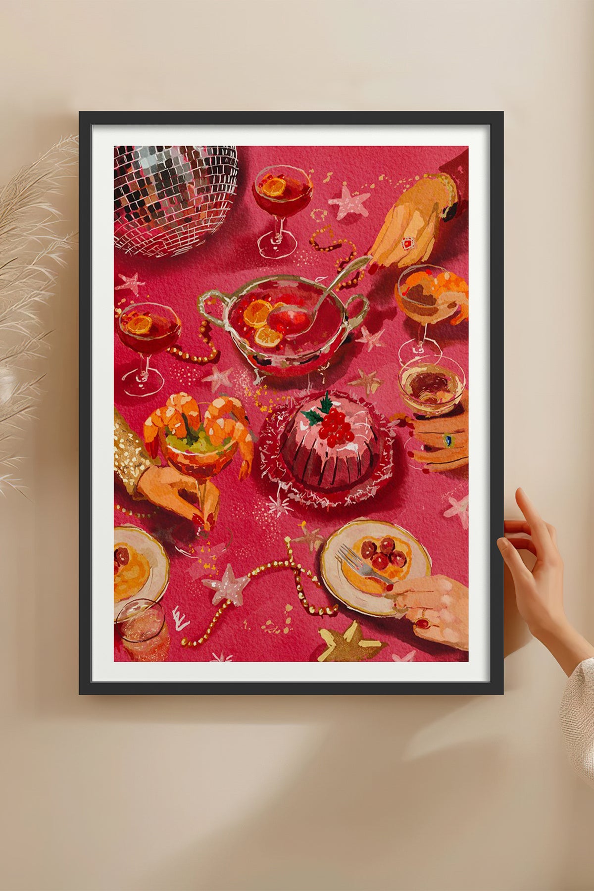 HOMEPACK Ahşap Çerçeveli Tablo Çerçeveli Poster Sanatsal Modern Duvar Dekoru BEK-8099