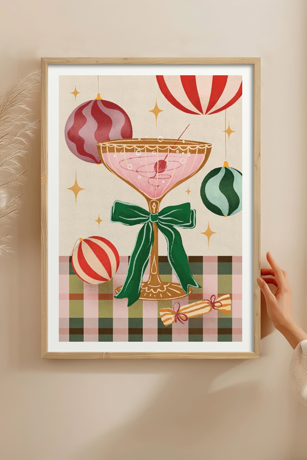 HOMEPACK Ahşap Çerçeveli Tablo Çerçeveli Poster Sanatsal Modern Duvar Dekoru BEK-8100
