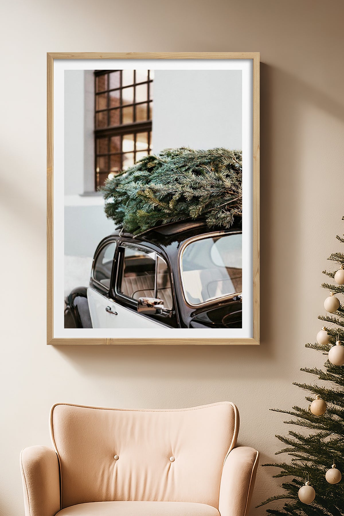 HOMEPACK Ahşap Çerçeveli Tablo Çerçeveli Poster Sanatsal Modern Duvar Dekoru BEK-8101