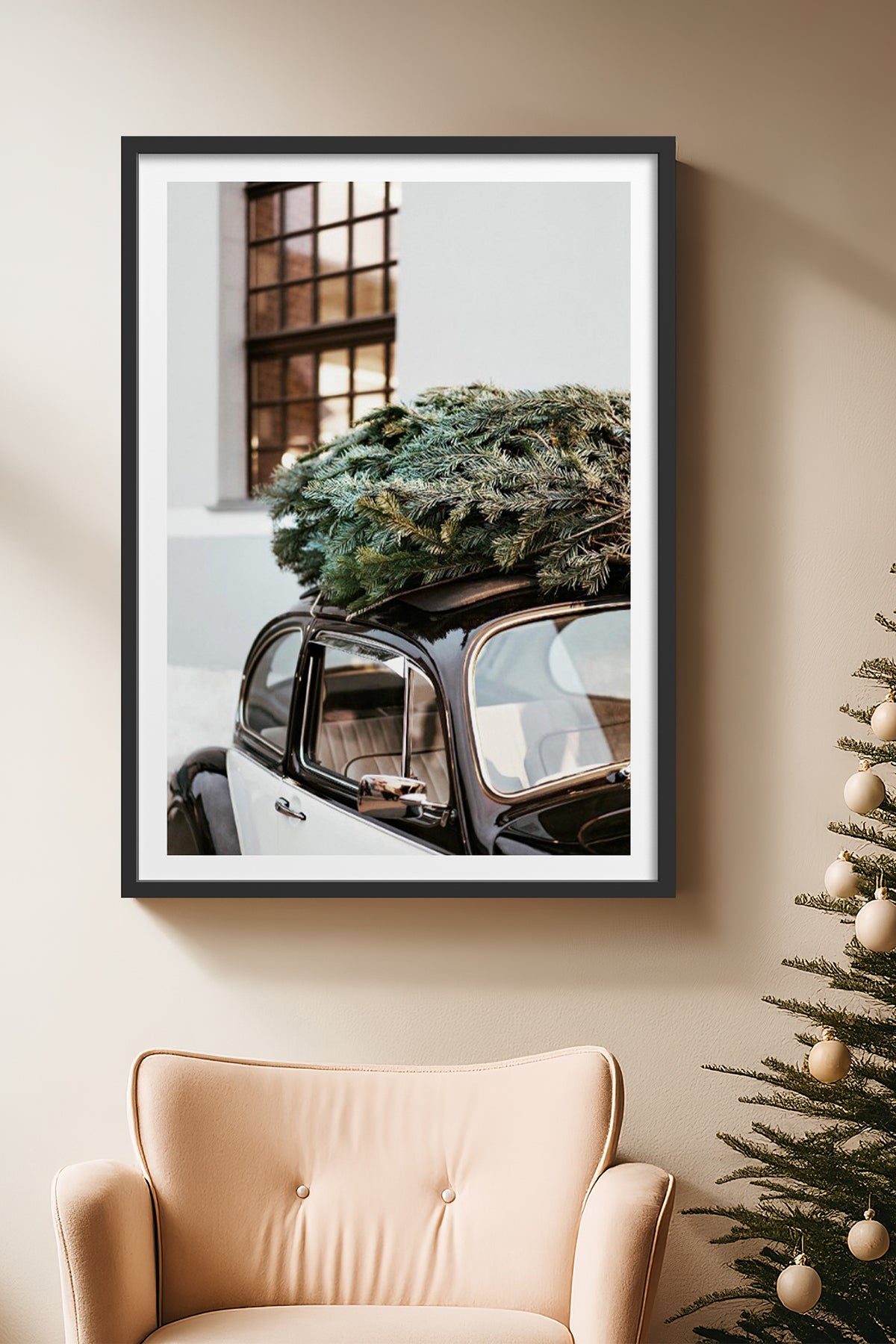 HOMEPACK Ahşap Çerçeveli Tablo Çerçeveli Poster Sanatsal Modern Duvar Dekoru BEK-8101