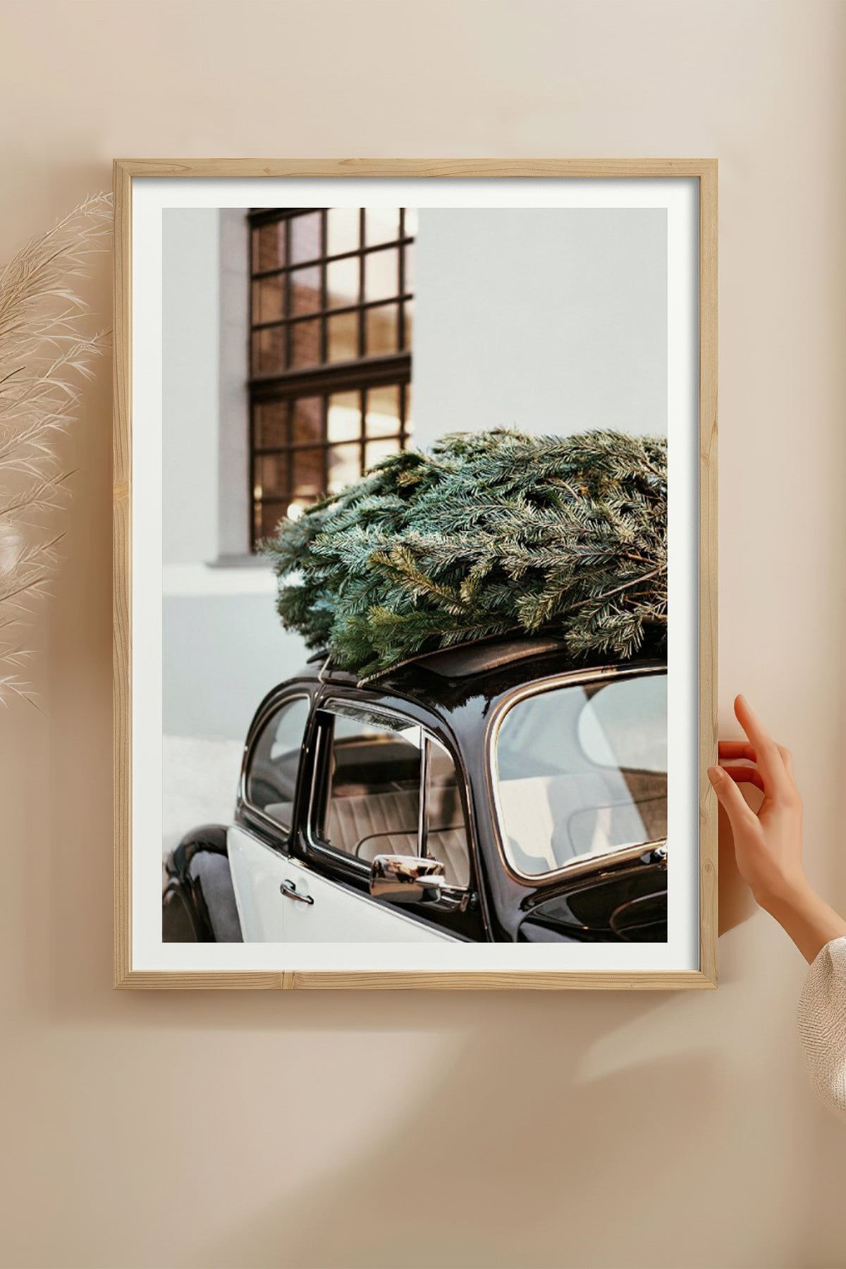 HOMEPACK Ahşap Çerçeveli Tablo Çerçeveli Poster Sanatsal Modern Duvar Dekoru BEK-8101