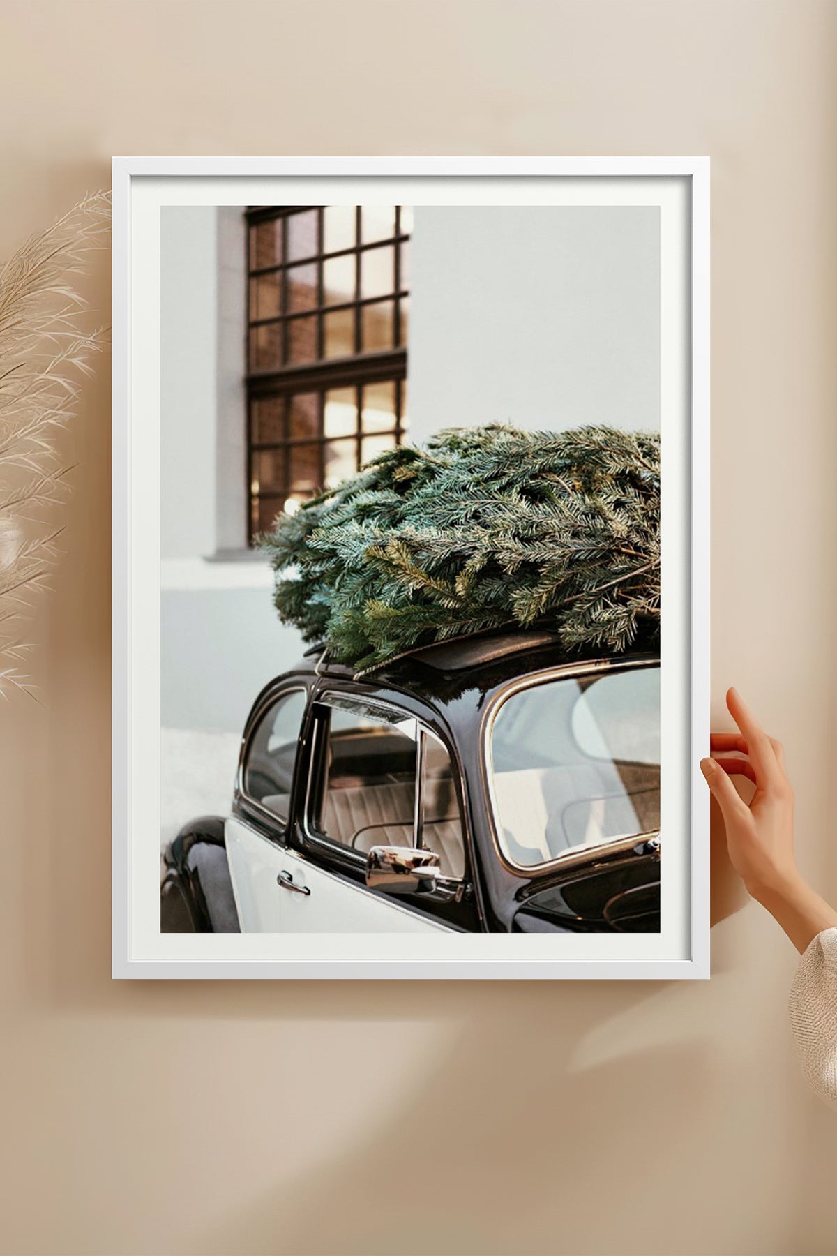 HOMEPACK Ahşap Çerçeveli Tablo Çerçeveli Poster Sanatsal Modern Duvar Dekoru BEK-8101