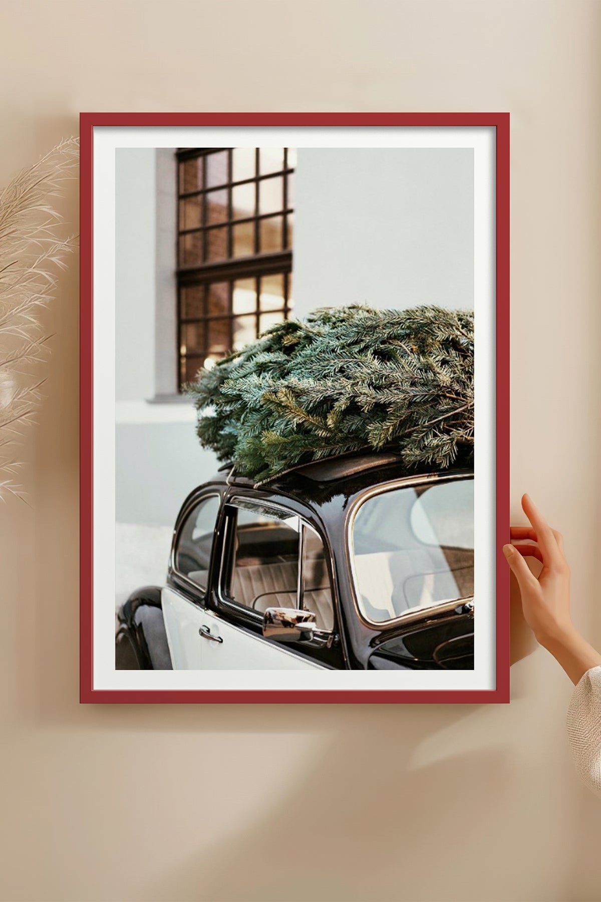 HOMEPACK Ahşap Çerçeveli Tablo Çerçeveli Poster Sanatsal Modern Duvar Dekoru BEK-8101