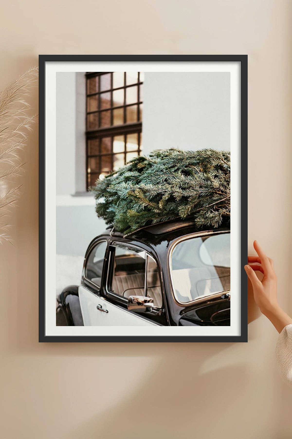 HOMEPACK Ahşap Çerçeveli Tablo Çerçeveli Poster Sanatsal Modern Duvar Dekoru BEK-8101