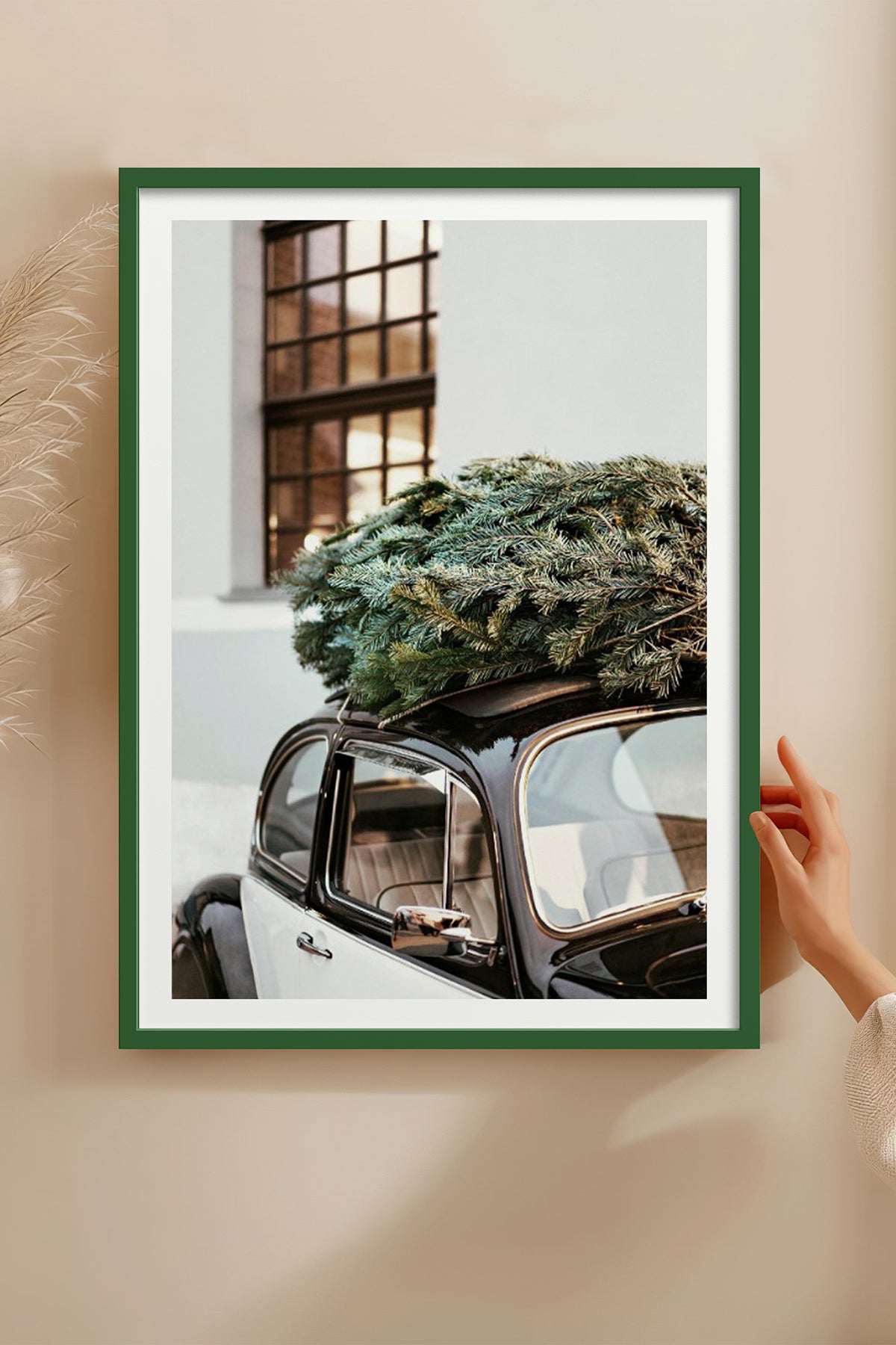 HOMEPACK Ahşap Çerçeveli Tablo Çerçeveli Poster Sanatsal Modern Duvar Dekoru BEK-8101