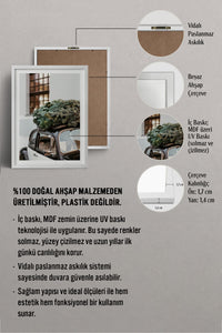 HOMEPACK Ahşap Çerçeveli Tablo Çerçeveli Poster Sanatsal Modern Duvar Dekoru BEK-8101