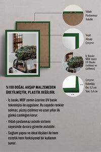 HOMEPACK Ahşap Çerçeveli Tablo Çerçeveli Poster Sanatsal Modern Duvar Dekoru BEK-8101