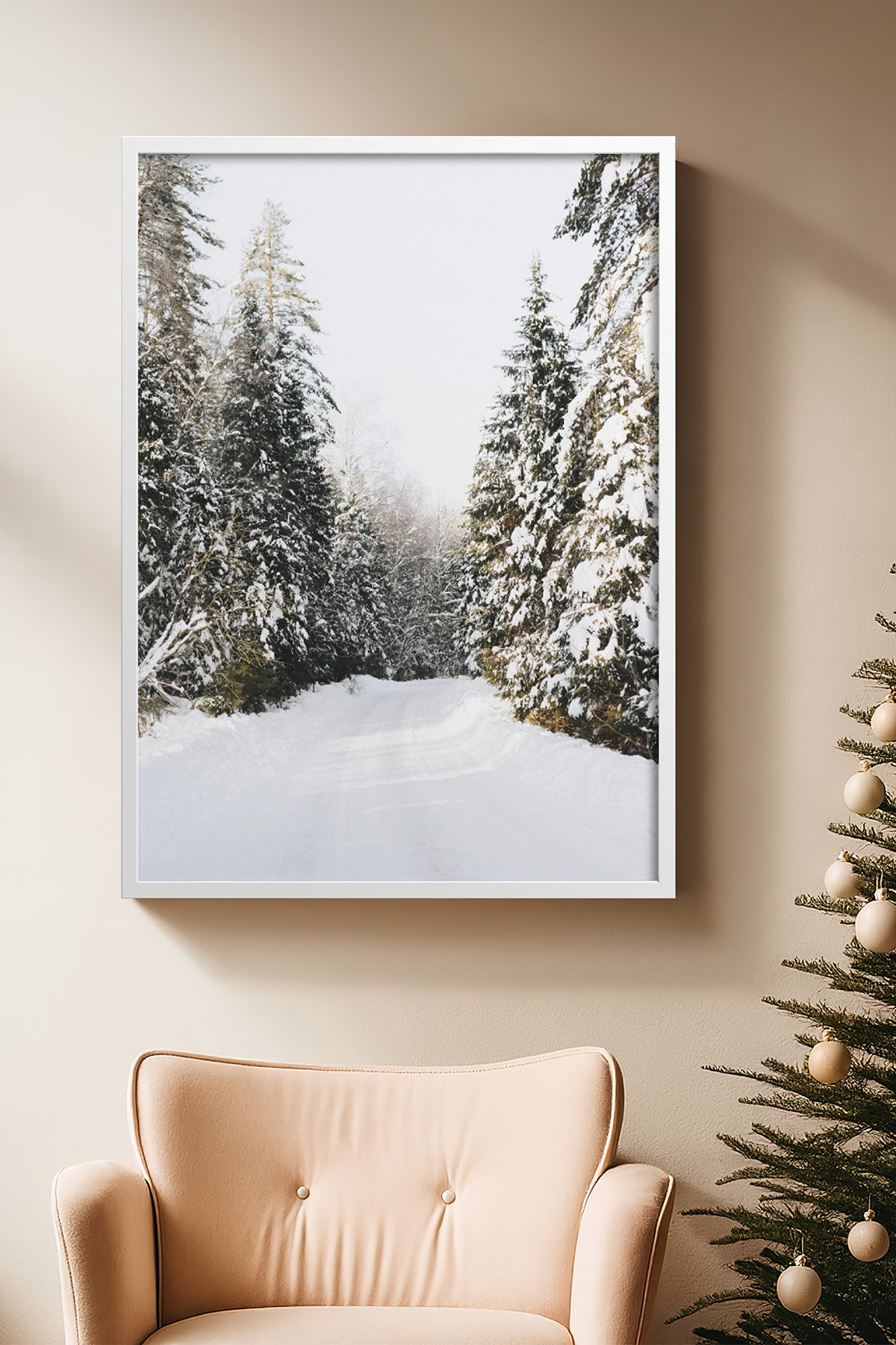 HOMEPACK Ahşap Çerçeveli Tablo Çerçeveli Poster Sanatsal Modern Duvar Dekoru BEK-8102