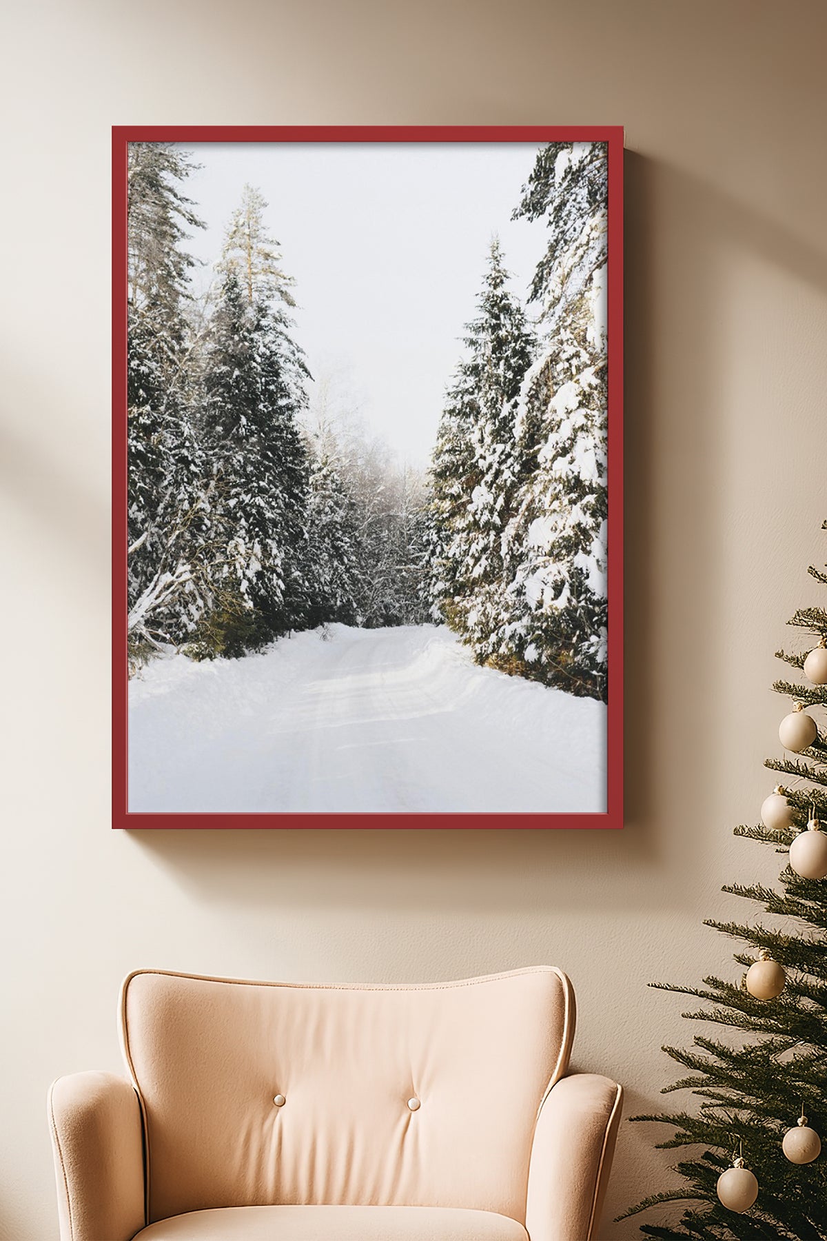 HOMEPACK Ahşap Çerçeveli Tablo Çerçeveli Poster Sanatsal Modern Duvar Dekoru BEK-8102