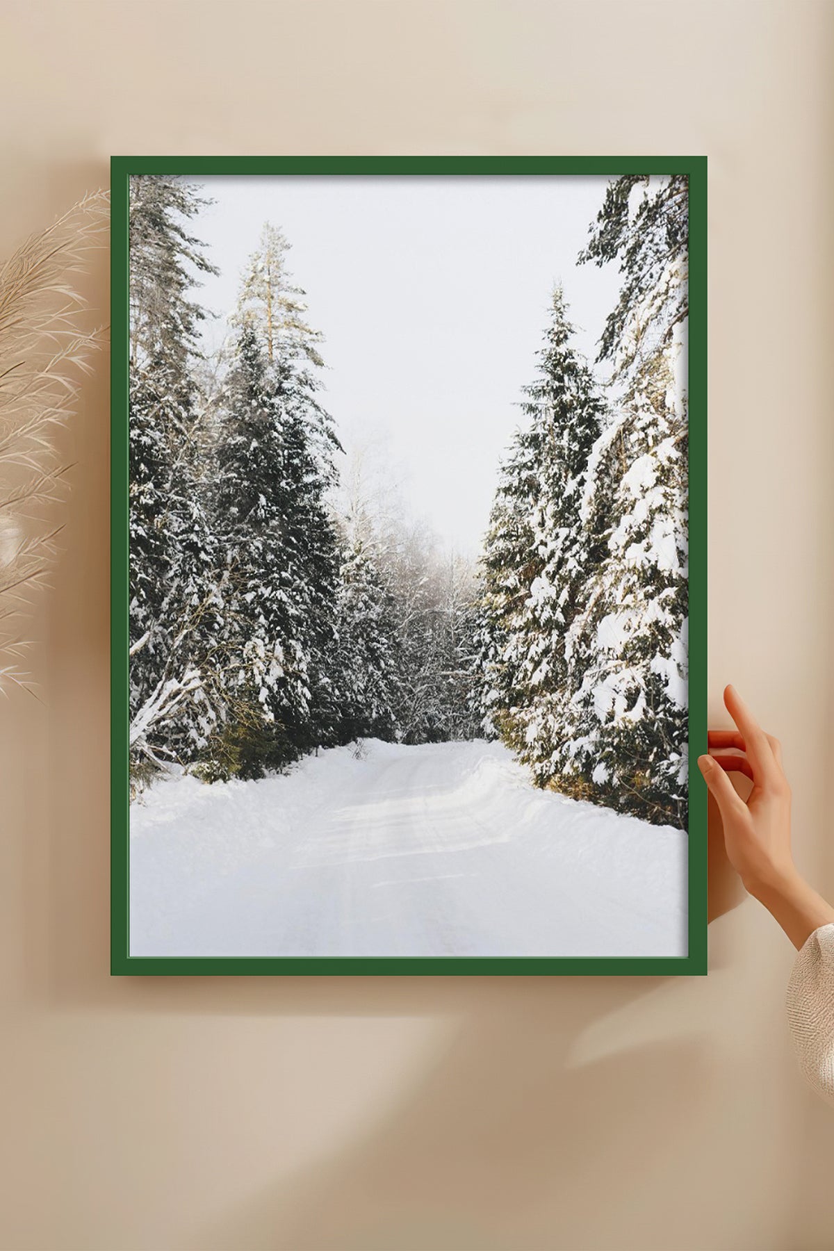 HOMEPACK Ahşap Çerçeveli Tablo Çerçeveli Poster Sanatsal Modern Duvar Dekoru BEK-8102