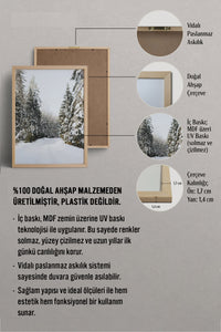 HOMEPACK Ahşap Çerçeveli Tablo Çerçeveli Poster Sanatsal Modern Duvar Dekoru BEK-8102