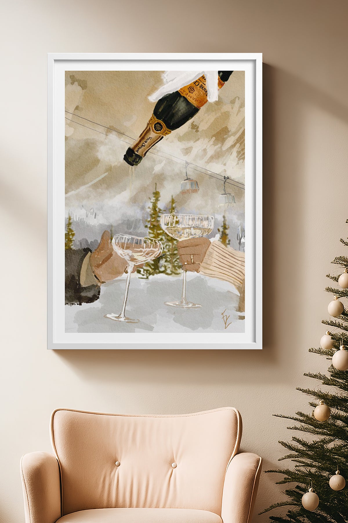 HOMEPACK Ahşap Çerçeveli Tablo Çerçeveli Poster Sanatsal Modern Duvar Dekoru BEK-8103