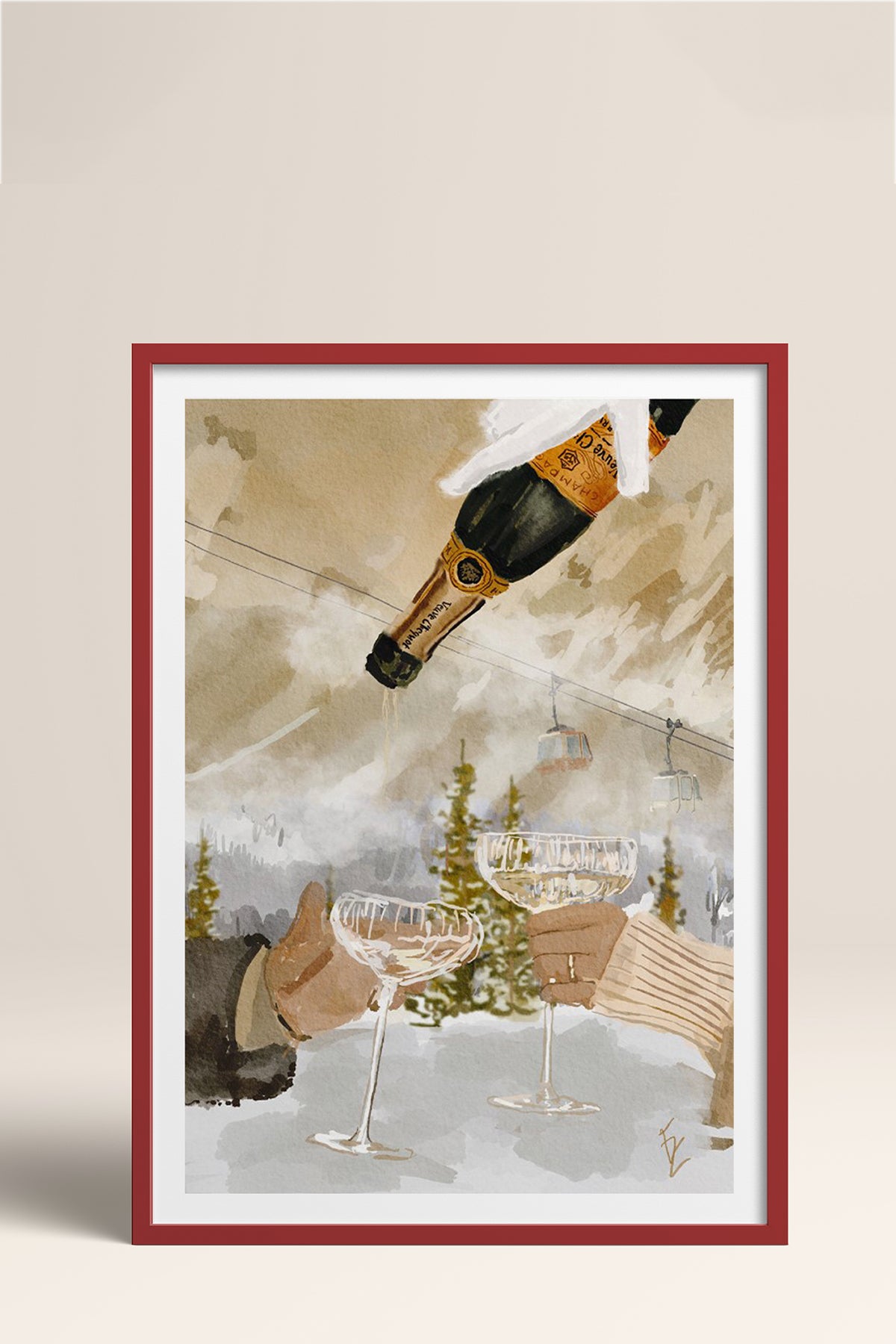 HOMEPACK Ahşap Çerçeveli Tablo Çerçeveli Poster Sanatsal Modern Duvar Dekoru BEK-8103