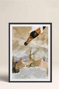 HOMEPACK Ahşap Çerçeveli Tablo Çerçeveli Poster Sanatsal Modern Duvar Dekoru BEK-8103