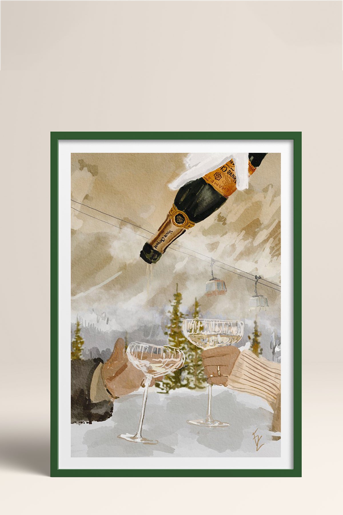 HOMEPACK Ahşap Çerçeveli Tablo Çerçeveli Poster Sanatsal Modern Duvar Dekoru BEK-8103
