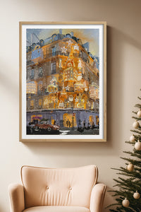 HOMEPACK Ahşap Çerçeveli Tablo Çerçeveli Poster Sanatsal Modern Duvar Dekoru BEK-8104