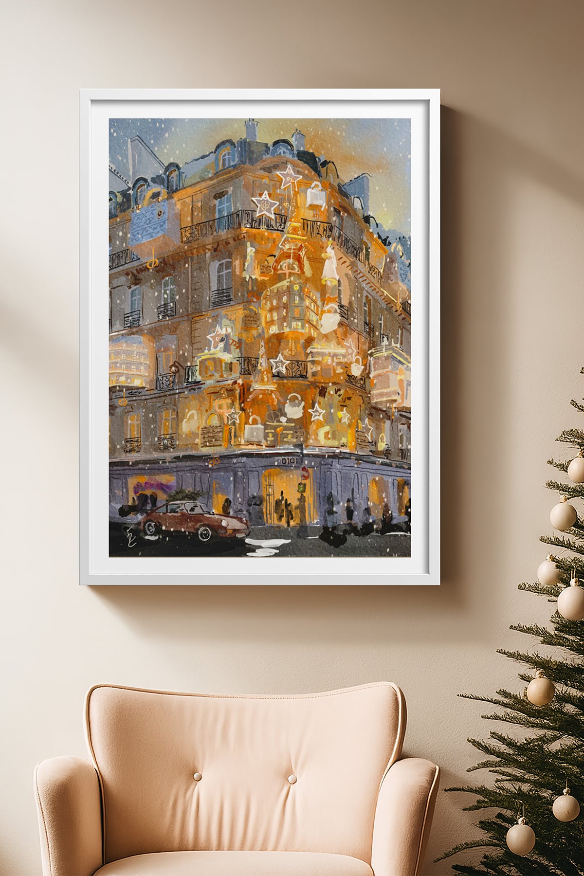 HOMEPACK Ahşap Çerçeveli Tablo Çerçeveli Poster Sanatsal Modern Duvar Dekoru BEK-8104