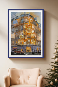 HOMEPACK Ahşap Çerçeveli Tablo Çerçeveli Poster Sanatsal Modern Duvar Dekoru BEK-8104