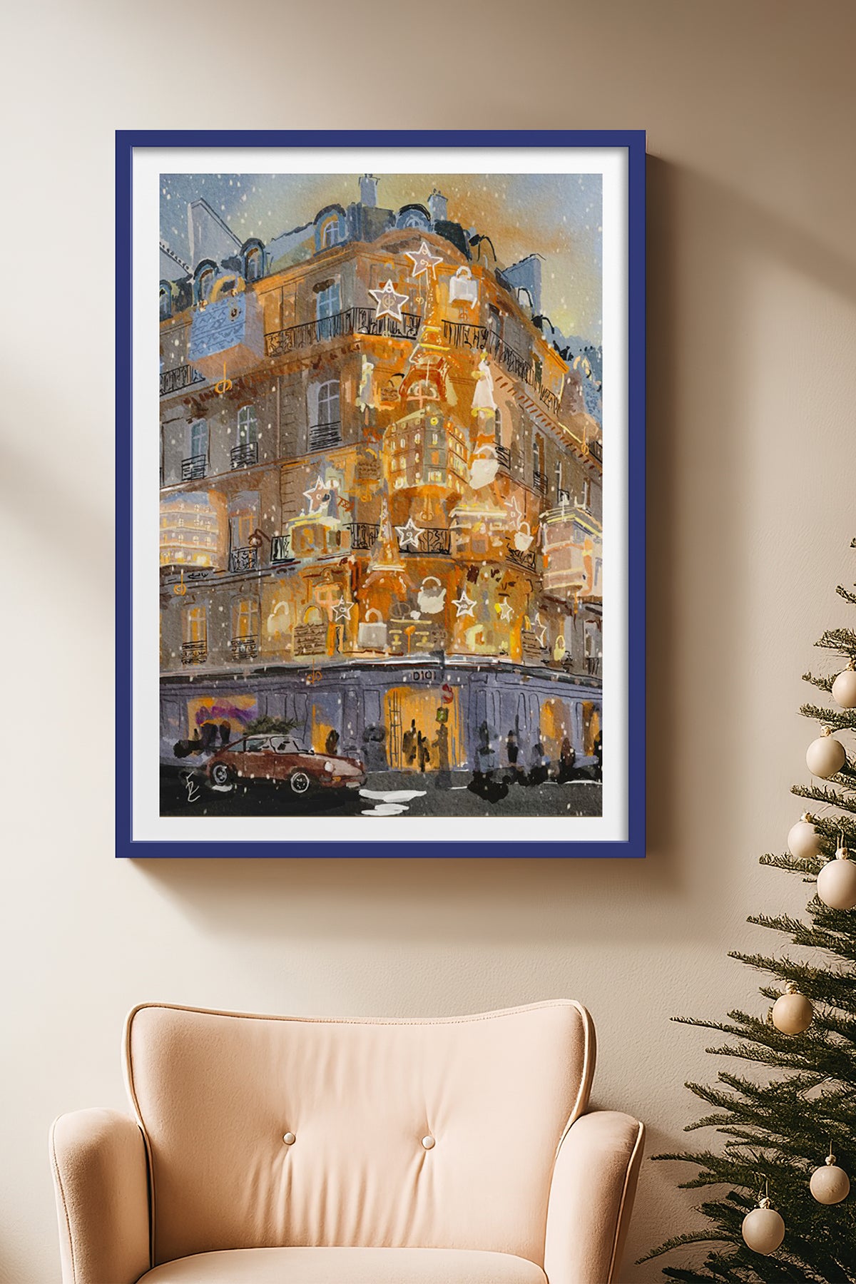 HOMEPACK Ahşap Çerçeveli Tablo Çerçeveli Poster Sanatsal Modern Duvar Dekoru BEK-8104