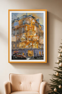 HOMEPACK Ahşap Çerçeveli Tablo Çerçeveli Poster Sanatsal Modern Duvar Dekoru BEK-8104