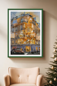 HOMEPACK Ahşap Çerçeveli Tablo Çerçeveli Poster Sanatsal Modern Duvar Dekoru BEK-8104