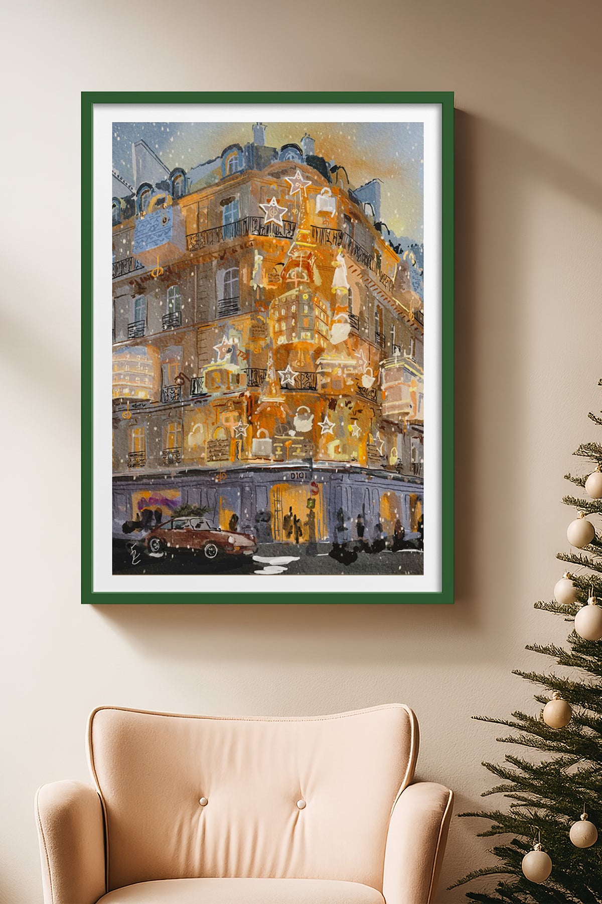 HOMEPACK Ahşap Çerçeveli Tablo Çerçeveli Poster Sanatsal Modern Duvar Dekoru BEK-8104