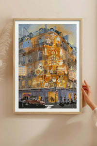HOMEPACK Ahşap Çerçeveli Tablo Çerçeveli Poster Sanatsal Modern Duvar Dekoru BEK-8104