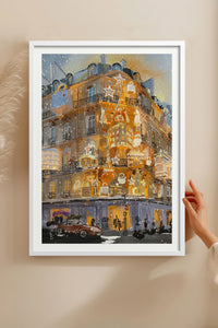 HOMEPACK Ahşap Çerçeveli Tablo Çerçeveli Poster Sanatsal Modern Duvar Dekoru BEK-8104