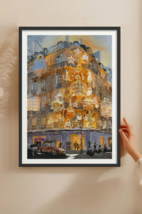 HOMEPACK Ahşap Çerçeveli Tablo Çerçeveli Poster Sanatsal Modern Duvar Dekoru BEK-8104