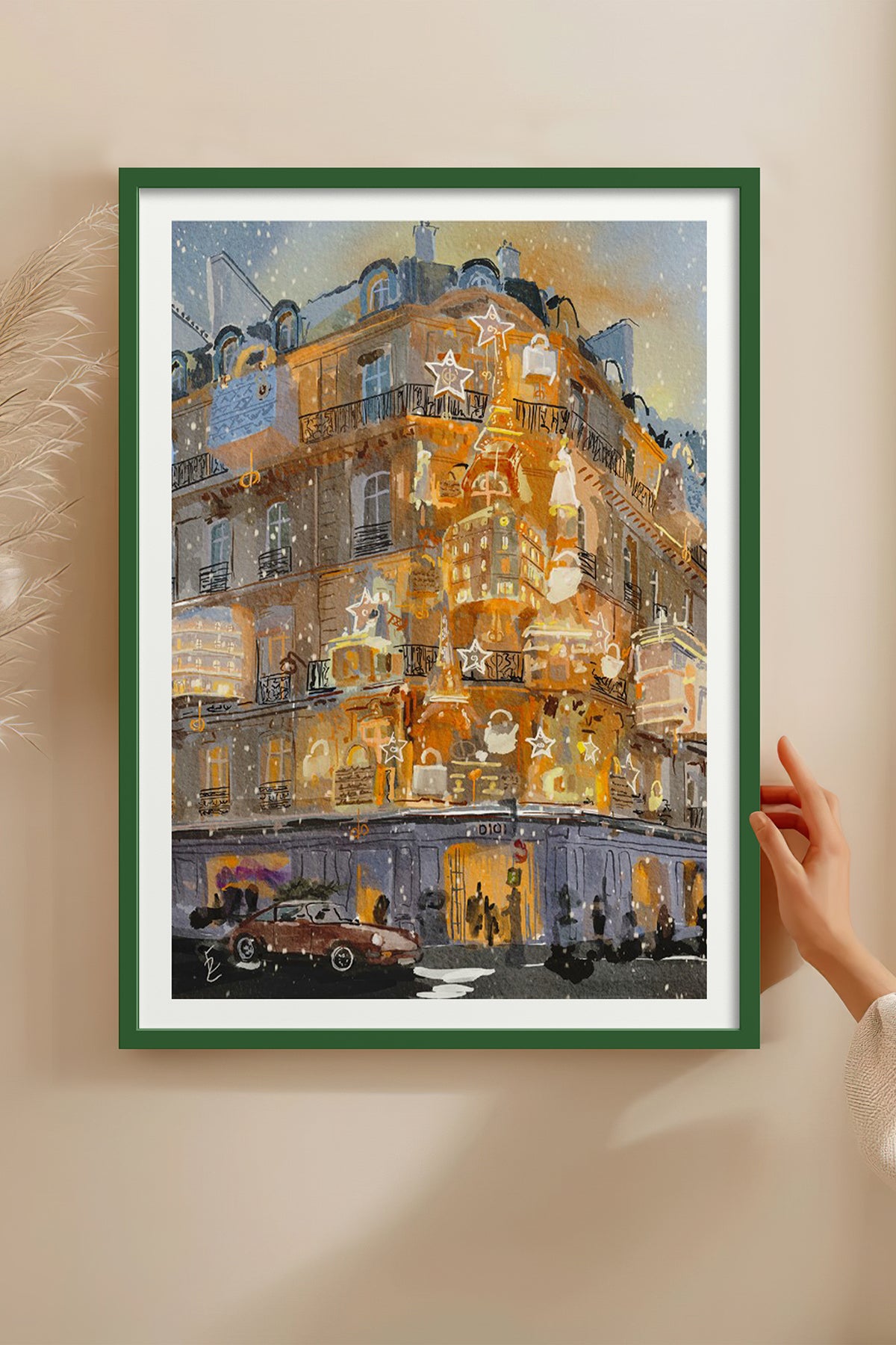 HOMEPACK Ahşap Çerçeveli Tablo Çerçeveli Poster Sanatsal Modern Duvar Dekoru BEK-8104
