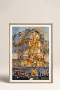 HOMEPACK Ahşap Çerçeveli Tablo Çerçeveli Poster Sanatsal Modern Duvar Dekoru BEK-8104