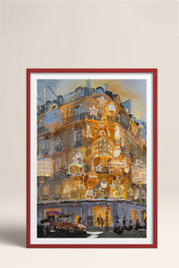 HOMEPACK Ahşap Çerçeveli Tablo Çerçeveli Poster Sanatsal Modern Duvar Dekoru BEK-8104