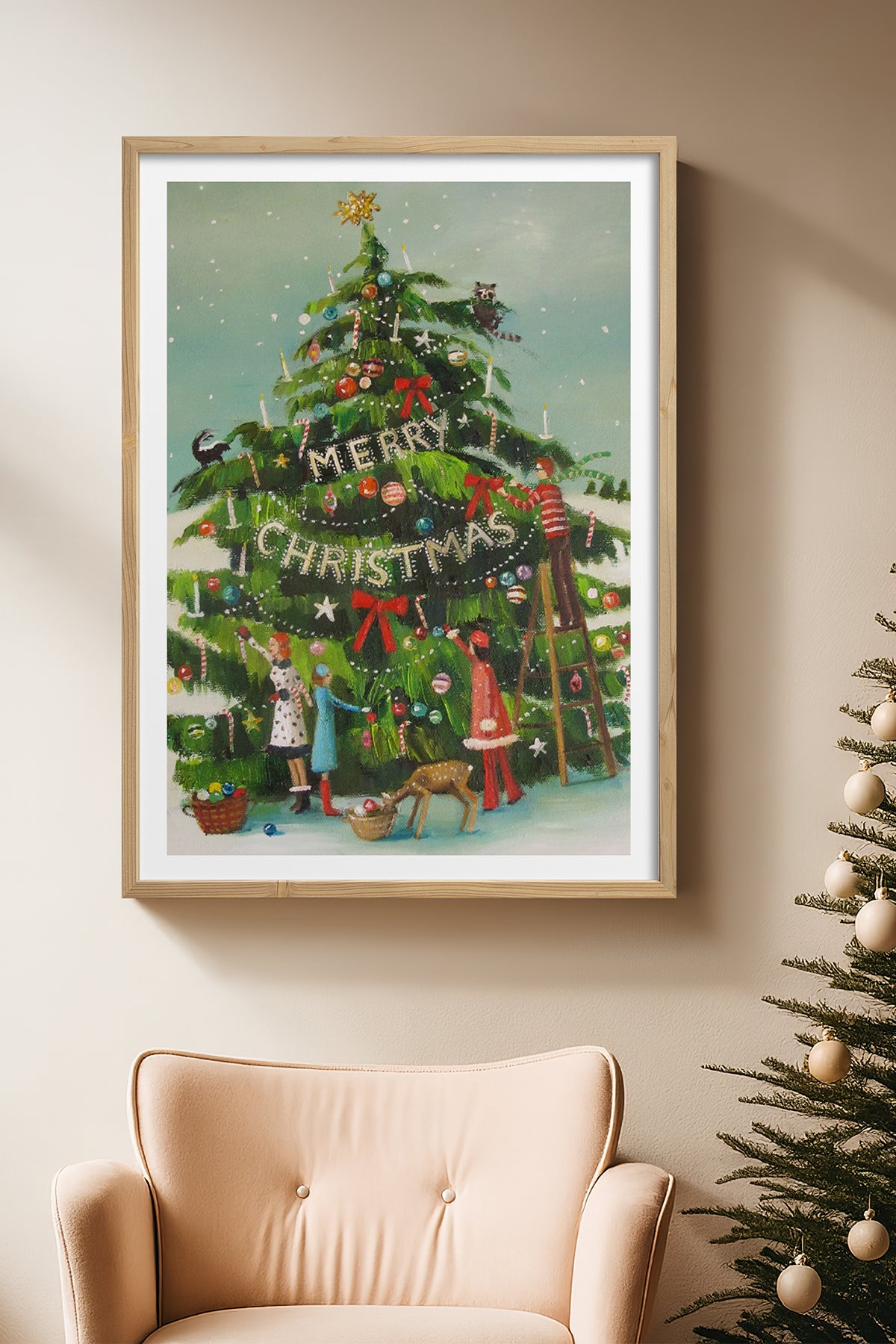HOMEPACK Ahşap Çerçeveli Tablo Çerçeveli Poster Sanatsal Modern Duvar Dekoru BEK-8105