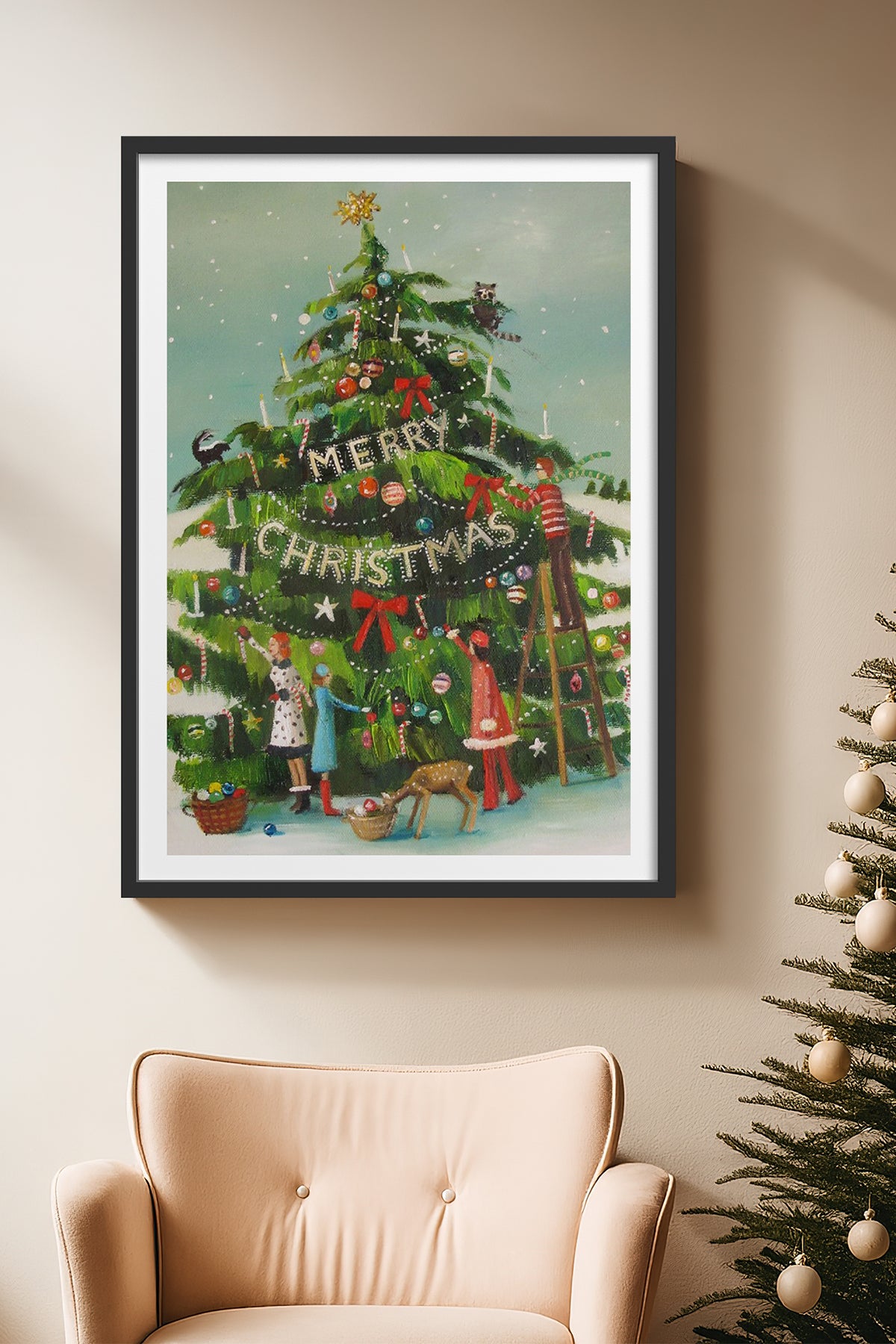 HOMEPACK Ahşap Çerçeveli Tablo Çerçeveli Poster Sanatsal Modern Duvar Dekoru BEK-8105