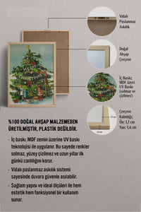 HOMEPACK Ahşap Çerçeveli Tablo Çerçeveli Poster Sanatsal Modern Duvar Dekoru BEK-8105