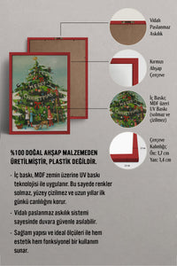 HOMEPACK Ahşap Çerçeveli Tablo Çerçeveli Poster Sanatsal Modern Duvar Dekoru BEK-8105