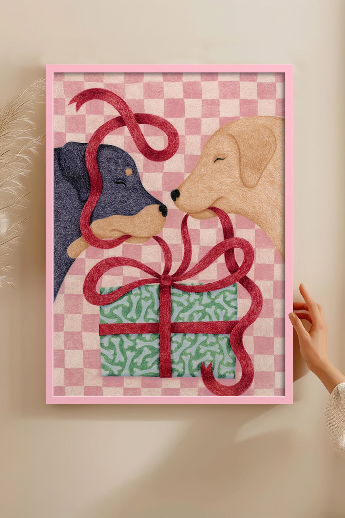 HOMEPACK Ahşap Çerçeveli Tablo Çerçeveli Poster Sanatsal Modern Duvar Dekoru BEK-8106