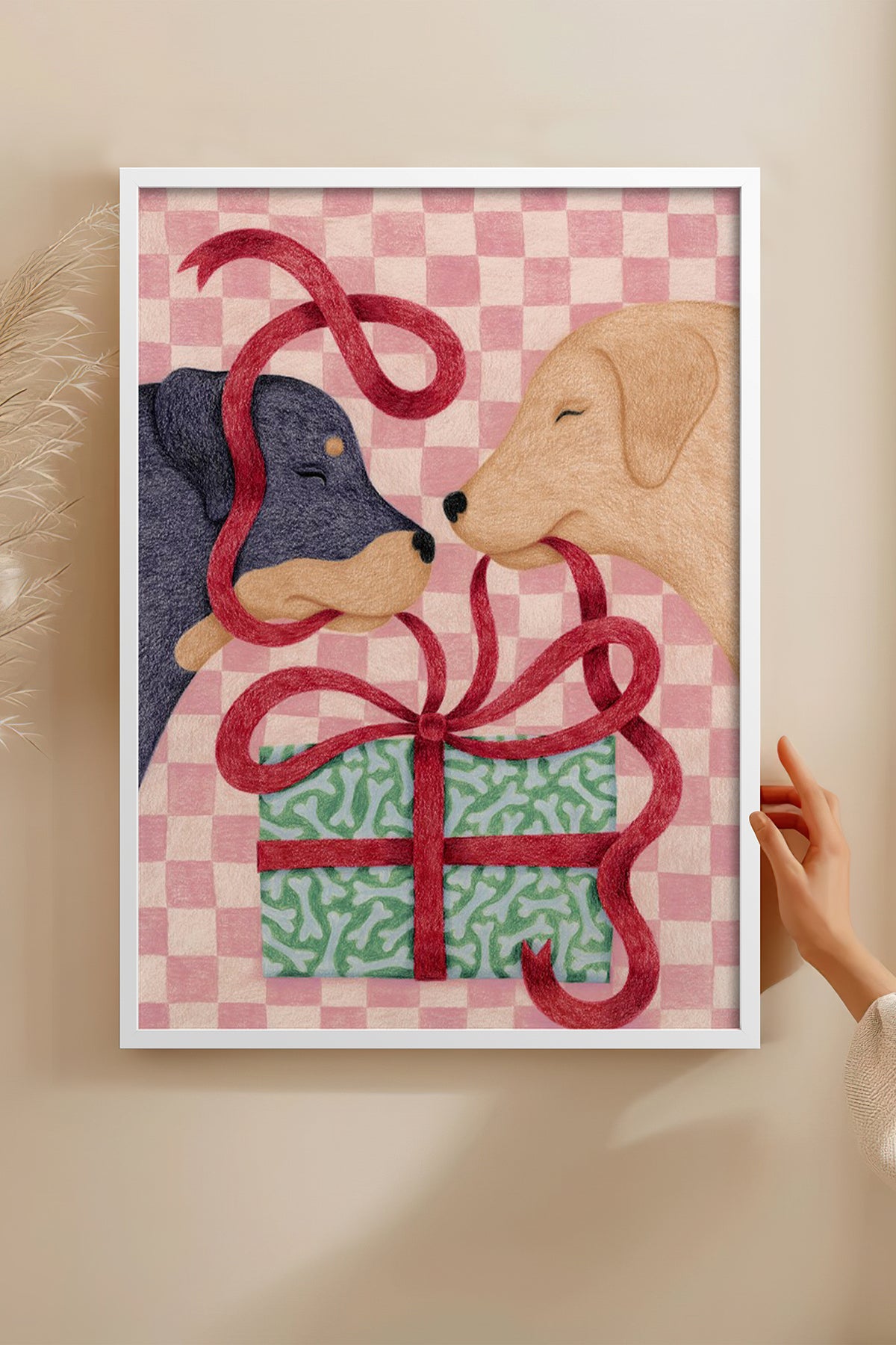 HOMEPACK Ahşap Çerçeveli Tablo Çerçeveli Poster Sanatsal Modern Duvar Dekoru BEK-8106