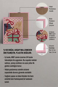 HOMEPACK Ahşap Çerçeveli Tablo Çerçeveli Poster Sanatsal Modern Duvar Dekoru BEK-8106