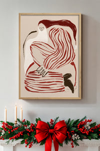 HOMEPACK Ahşap Çerçeveli Tablo Çerçeveli Poster Sanatsal Modern Duvar Dekoru BEK-8107