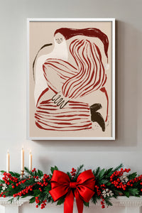 HOMEPACK Ahşap Çerçeveli Tablo Çerçeveli Poster Sanatsal Modern Duvar Dekoru BEK-8107