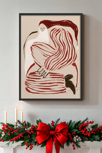HOMEPACK Ahşap Çerçeveli Tablo Çerçeveli Poster Sanatsal Modern Duvar Dekoru BEK-8107