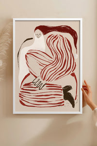 HOMEPACK Ahşap Çerçeveli Tablo Çerçeveli Poster Sanatsal Modern Duvar Dekoru BEK-8107
