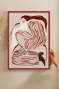 HOMEPACK Ahşap Çerçeveli Tablo Çerçeveli Poster Sanatsal Modern Duvar Dekoru BEK-8107