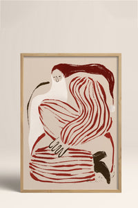 HOMEPACK Ahşap Çerçeveli Tablo Çerçeveli Poster Sanatsal Modern Duvar Dekoru BEK-8107