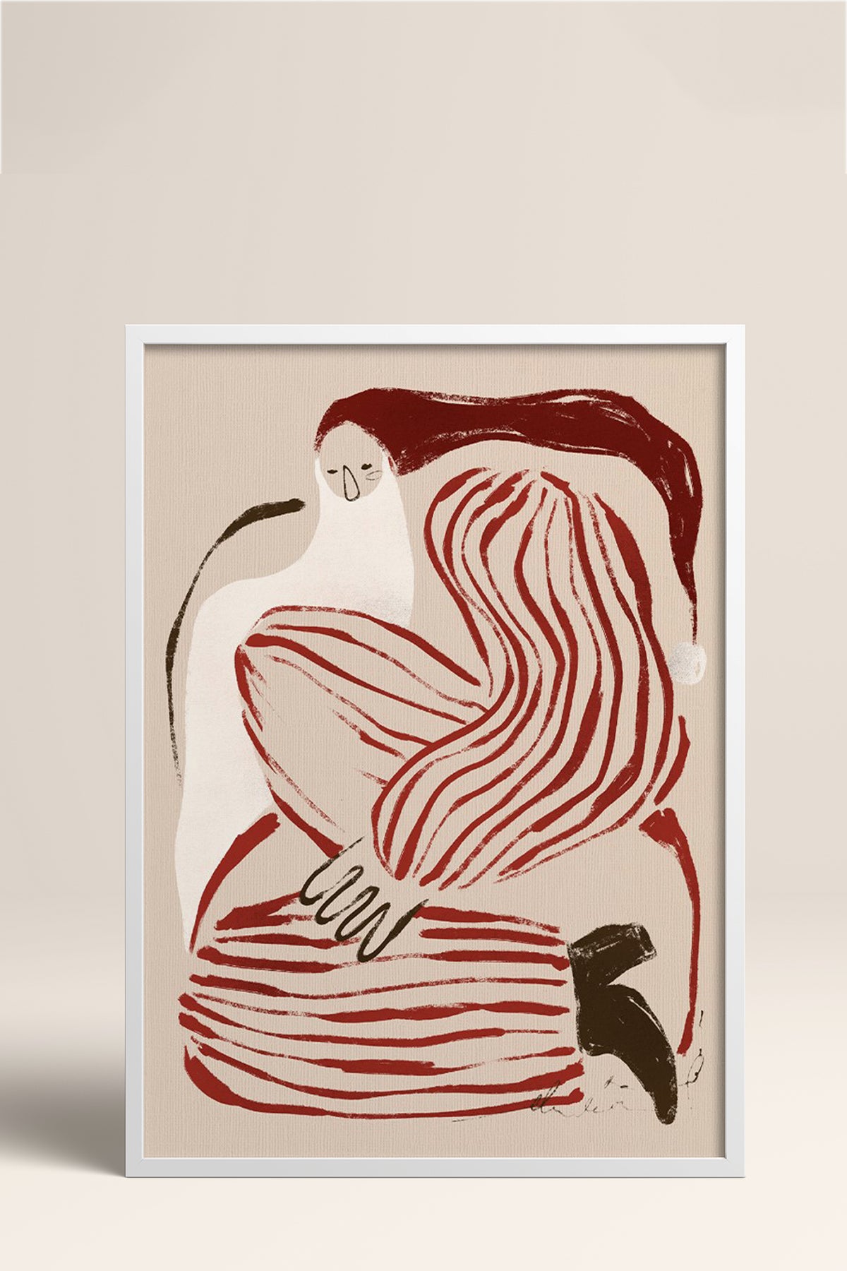 HOMEPACK Ahşap Çerçeveli Tablo Çerçeveli Poster Sanatsal Modern Duvar Dekoru BEK-8107