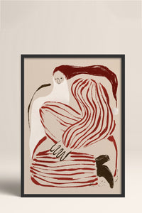 HOMEPACK Ahşap Çerçeveli Tablo Çerçeveli Poster Sanatsal Modern Duvar Dekoru BEK-8107