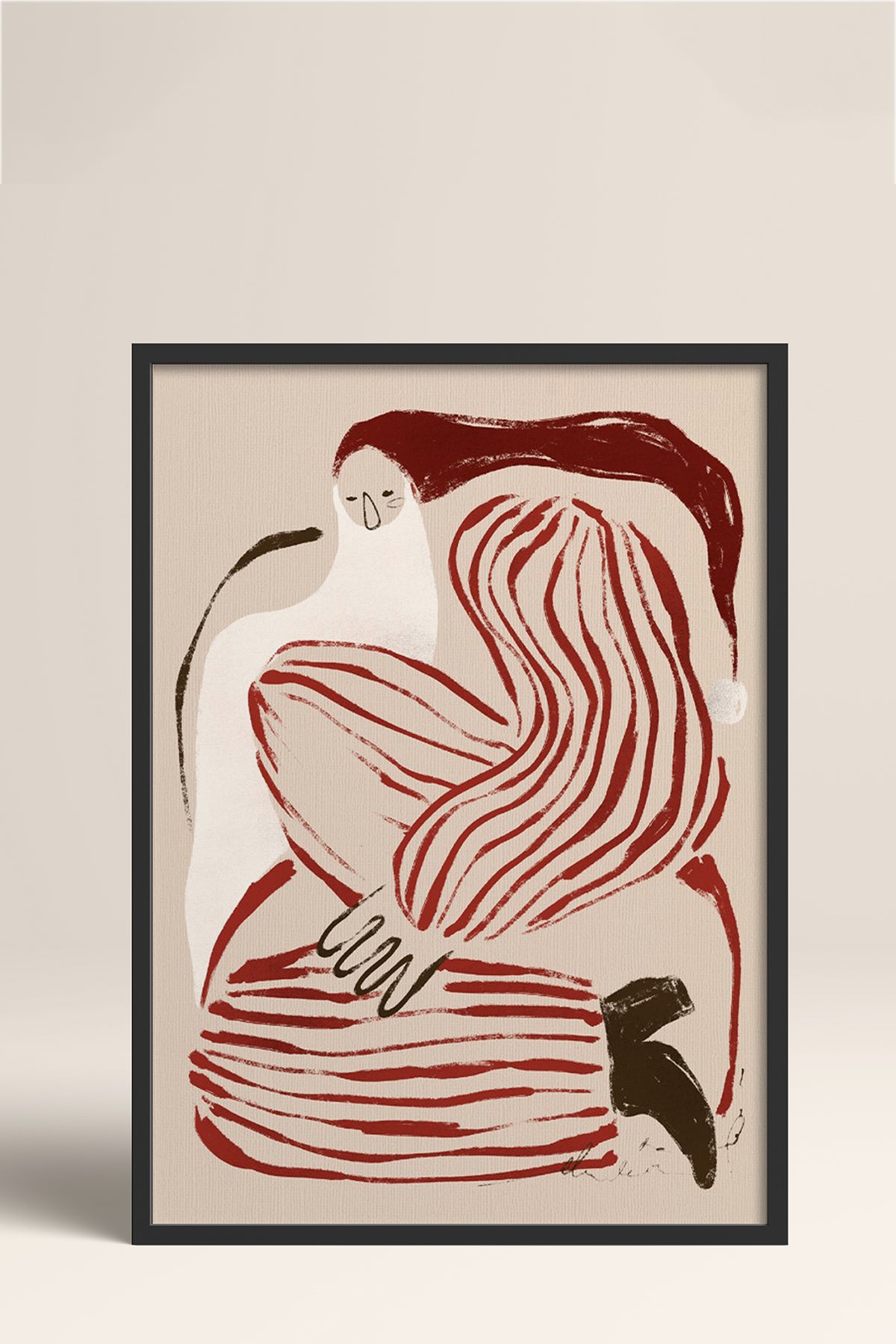 HOMEPACK Ahşap Çerçeveli Tablo Çerçeveli Poster Sanatsal Modern Duvar Dekoru BEK-8107