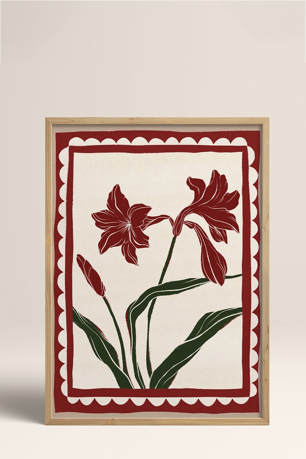 HOMEPACK Ahşap Çerçeveli Tablo Çerçeveli Poster Sanatsal Modern Duvar Dekoru BEK-8108